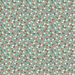 My Favorite Things Blue Pinkie Promise Yardage by Lori Woods for Poppie Cotton Fabrics