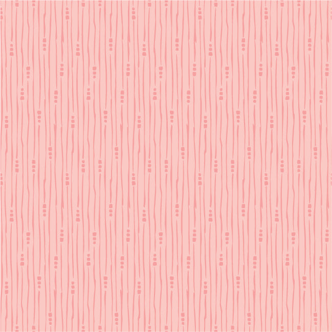 Hollyhock Lane Pink Rain Yardage by Lori Woods for Poppie Cotton Fabrics