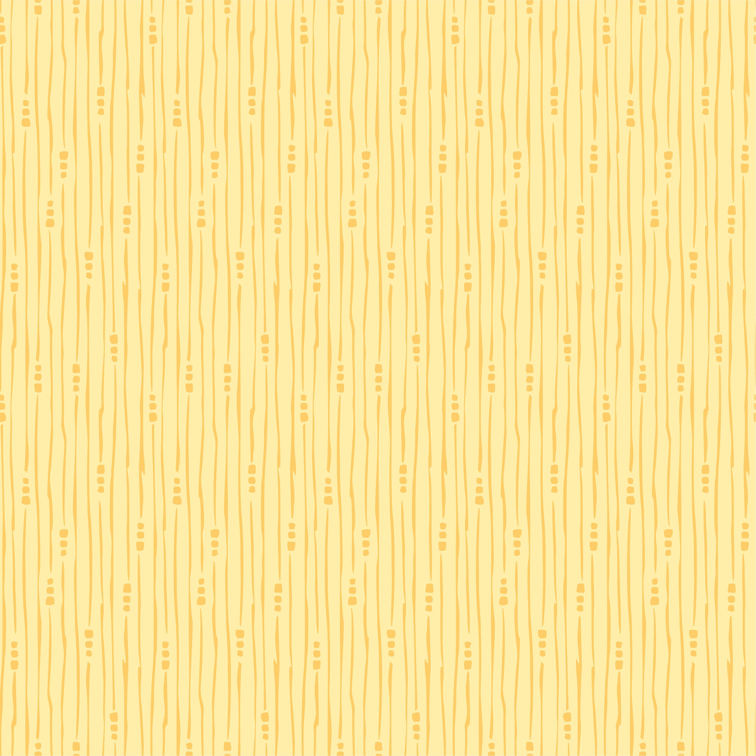 Hollyhock Lane Yellow Rain Yardage by Lori Woods for Poppie Cotton Fabrics