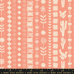 Heirloom Melon Garden Rows Yardage by Ruby Star Society for Moda Fabrics