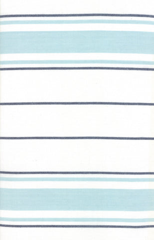 Rock Pool Toweling Seaglass Aqua Stripe yardage by Pieces to Treasure for Moda Fabrics