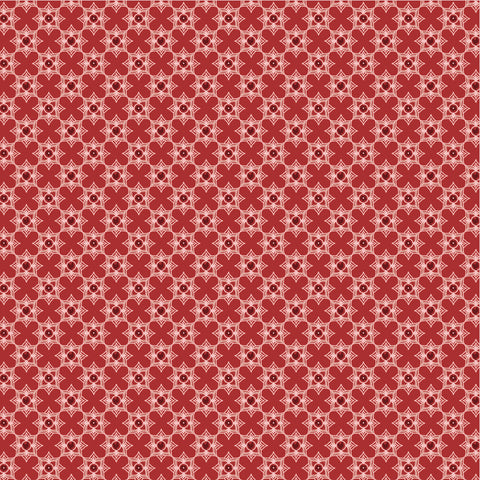 Barnyard Bandana Rodeo Red Yardage by Lori Woods for Poppie Cotton Fabrics