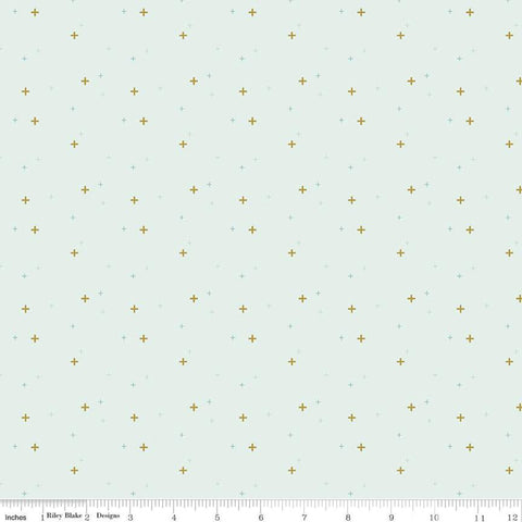 Sparkler Bleached Denim Sparkle Yardage by Melissa Mortenson for Riley Blake Designs