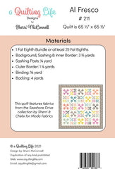 Al Fresco Quilt Pattern by A Quilting Life Designs