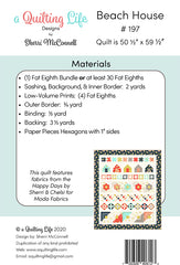 Beach House Quilt Pattern by Sherri McConnell of A Quilting Life Designs