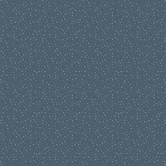 Country Confetti Dark Blue Ribbon Yardage by Lori Woods for Poppie Cotton Fabrics