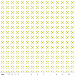 BOLT END 21" Le Creme Dots Lime Yardage by Riley Blake Designs