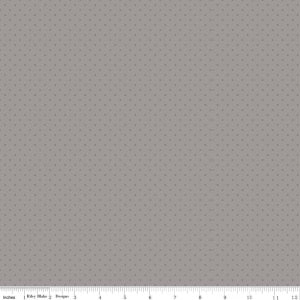 Swiss Dot Tone on Tone Gray Yardage by Riley Blake Designs