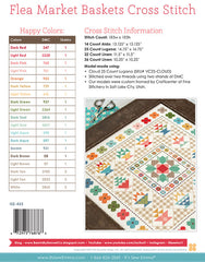 Flea Market Baskets Cross Stitch Pattern by Lori Holt of Bee in my Bonnet