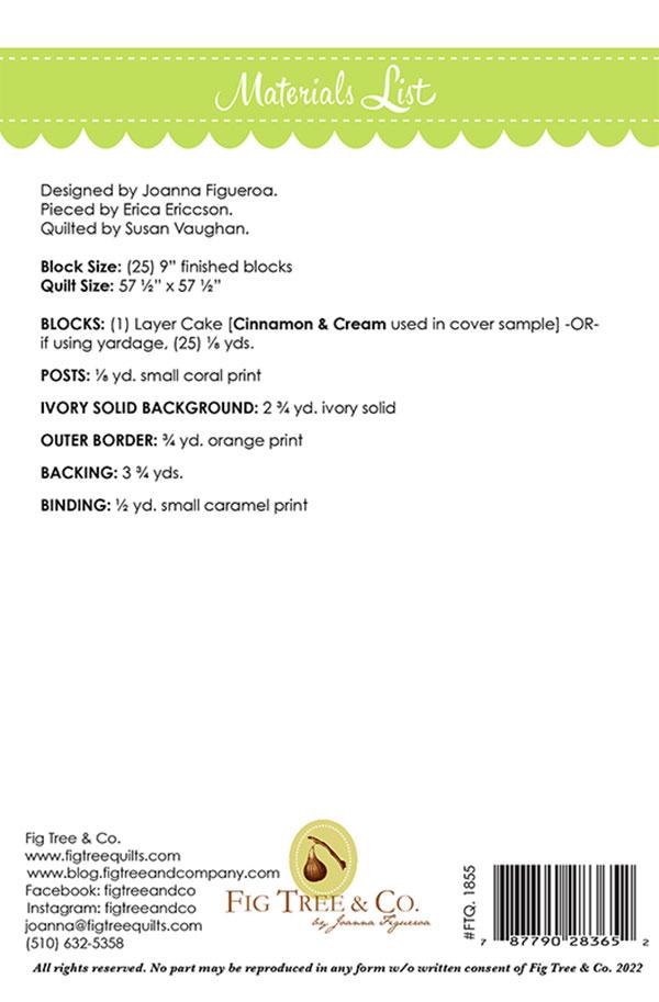 Harvest Stars Quilt Pattern by Fig Tree & Co.