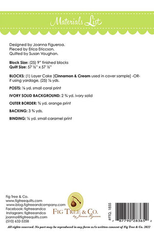 Harvest Stars Quilt Pattern by Fig Tree & Co.