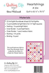 Heartstrings Quilt Pattern by Sherri McConnell of A Quilting Life Designs