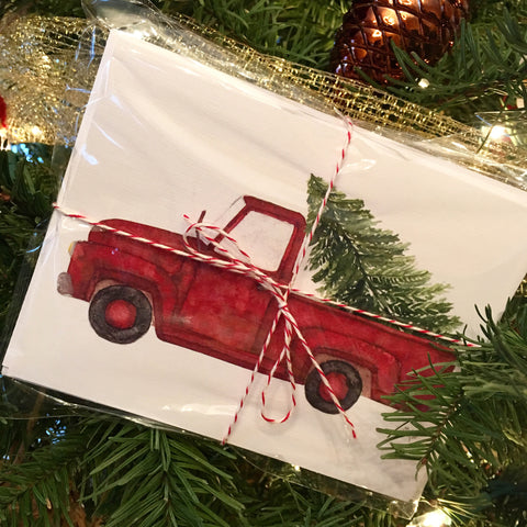 Vintage Truck Notecards - by Mercedie Treu Designs