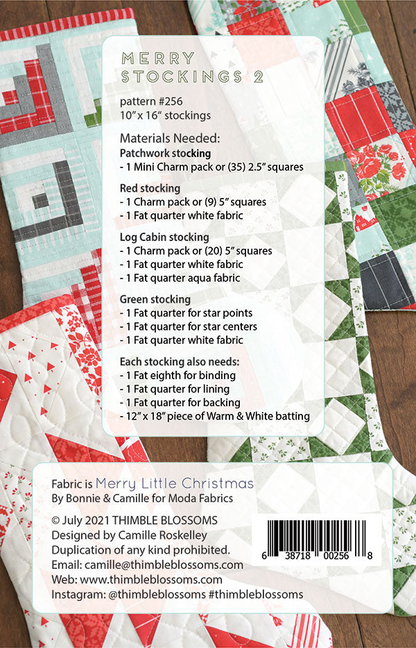 Merry Stockings 2 Pattern by Thimble Blossoms