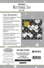 Nocturnal Sky Quilt Pattern by Gingiber