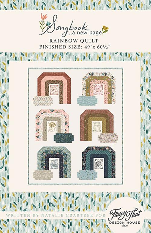 Rainbow Quilt Quilt Pattern by Fancy That Design House