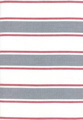 Rock Pool Toweling Grey Red Stripe yardage by Pieces to Treasure for Moda Fabrics