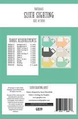 Sloth Sighting Quilt Pattern by Gingiber