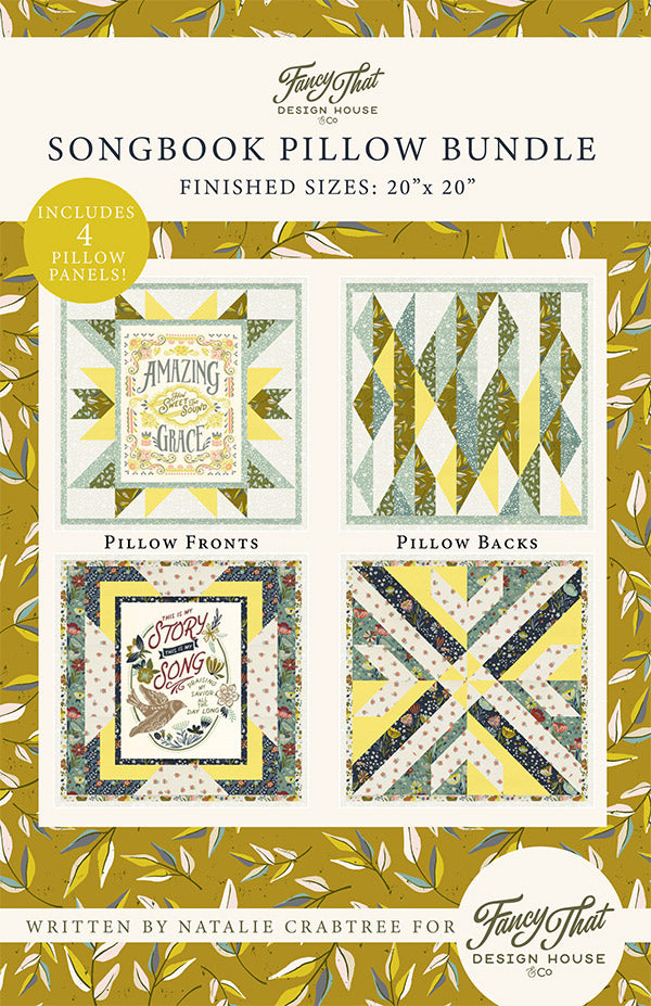 Songbook Pillow Bundle Pattern by Fancy That Design House