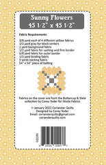 Sunny Flowers Quilt Pattern by Coriander Quilts