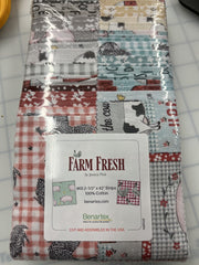 Farm Fresh 2.5" Strips by Jessica Flick for Benartex Fabrics