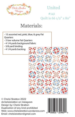 United Quilt Pattern by Chelsi Stratton Designs