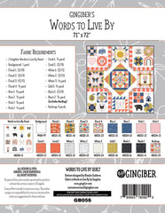 Words To Live By Quilt Pattern by Gingiber