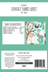 Zoology Panel Quilt Pattern by Gingiber