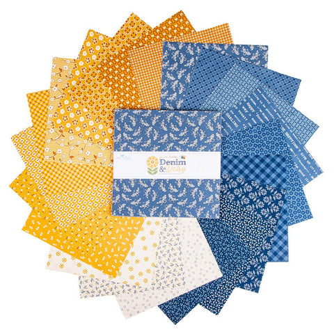 PREORDER Denim & Daisy 10" Stacker by Lori Holt for Riley Blake Designs