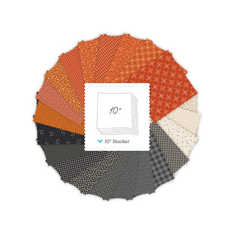 PREORDER Pumpkin & Licorice 10" Stacker by Lori Holt for Riley Blake Designs