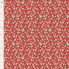 PREORDER Merry Little Christmas Red Holly Yardage by Tilda for Tilda Fabrics