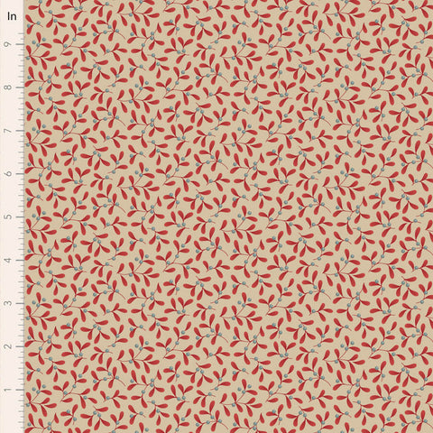 PREORDER Merry Little Christmas Red Mistletoe Yardage by Tilda for Tilda Fabrics