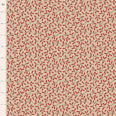 Merry Little Christmas Red Mistletoe Yardage by Tilda for Tilda Fabrics