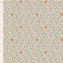 Merry Little Christmas Duckegg Holly Yardage by Tilda for Tilda Fabrics