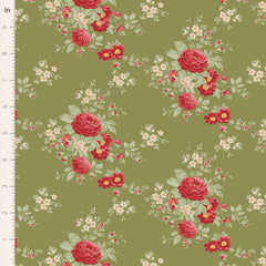 Merry Little Christmas Moss Carol Yardage by Tilda for Tilda Fabrics