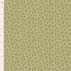Merry Little Christmas Pistachio Mistletoe Yardage by Tilda for Tilda Fabrics