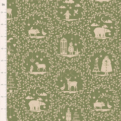 Merry Little Christmas Artichoke Paperscenes Yardage by Tilda for Tilda Fabrics