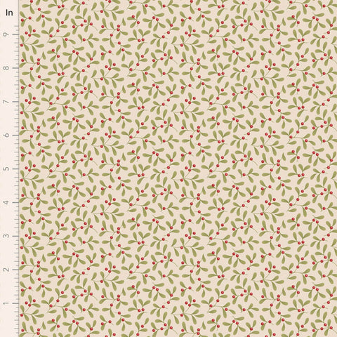 PREORDER Merry Little Christmas Cream Mistletoe Yardage by Tilda for Tilda Fabrics