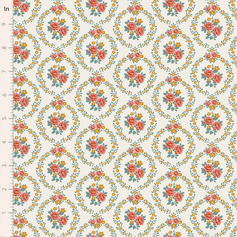 PREORDER Village Life Warm Cream Mable Yardage by Tilda for Tilda Fabrics
