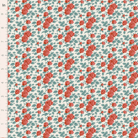 PREORDER Village Life Rust Margot Yardage by Tilda for Tilda Fabrics