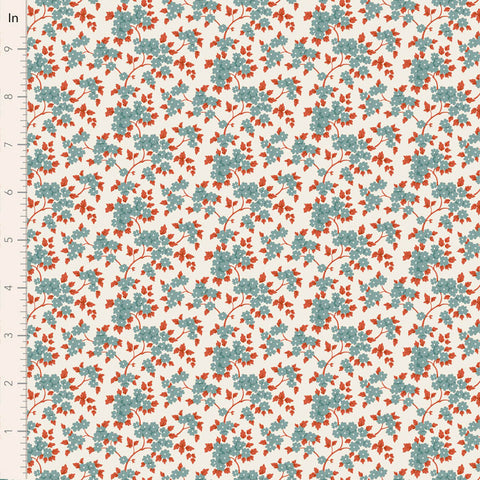 PREORDER Village Life Teal Ruth Yardage by Tilda for Tilda Fabrics