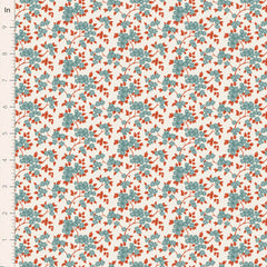 Village Life Teal Ruth Yardage by Tilda for Tilda Fabrics