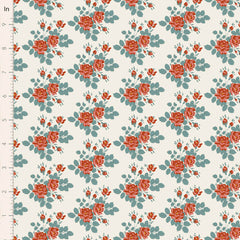 Village Life Teal Myrtle Yardage by Tilda for Tilda Fabrics
