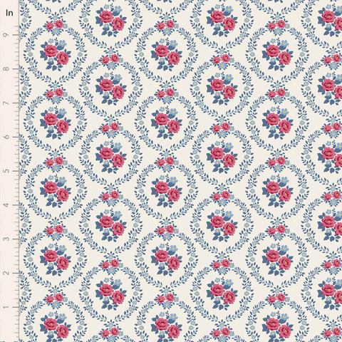 PREORDER Village Life Cold Cream Mable Yardage by Tilda for Tilda Fabrics