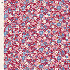 Village Life Burgundy Esther Yardage by Tilda for Tilda Fabrics