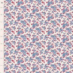 Village Life Blue Ruth Yardage by Tilda for Tilda Fabrics