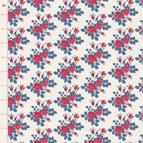 PREORDER Village Life Blue Myrtle Yardage by Tilda for Tilda Fabrics