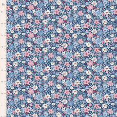 Village Life Blue Esther Yardage by Tilda for Tilda Fabrics