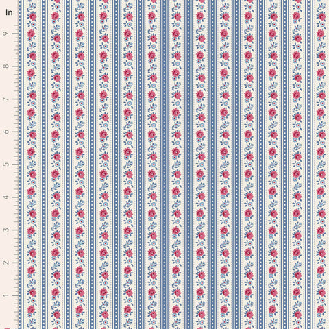 PREORDER Village Life Blue Agnes Yardage by Tilda for Tilda Fabrics