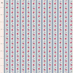Village Life Blue Agnes Yardage by Tilda for Tilda Fabrics